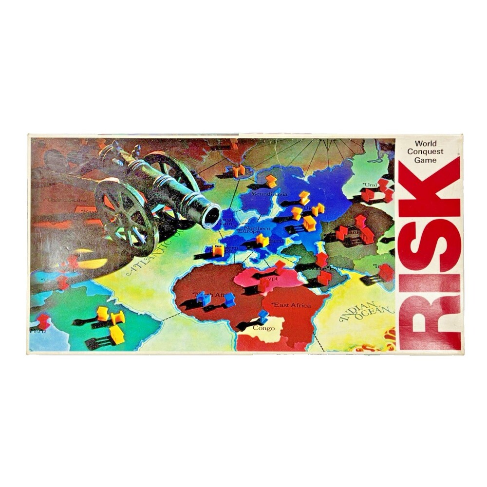 Risk World Conquest Waddington's Vintage 1975 Board Game Complete